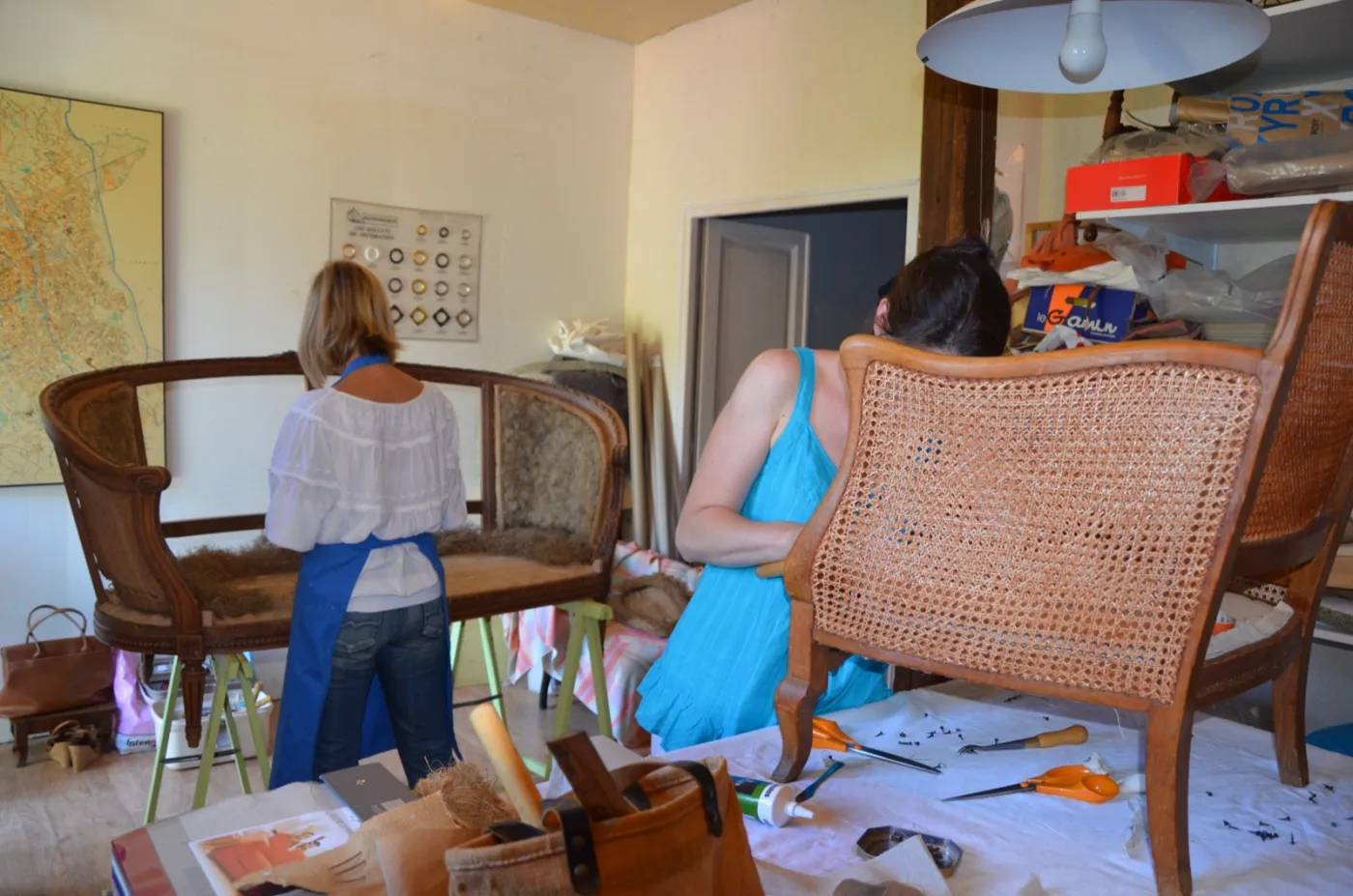 Atelier de cours de tapisserie d'ameublement à Toulouse