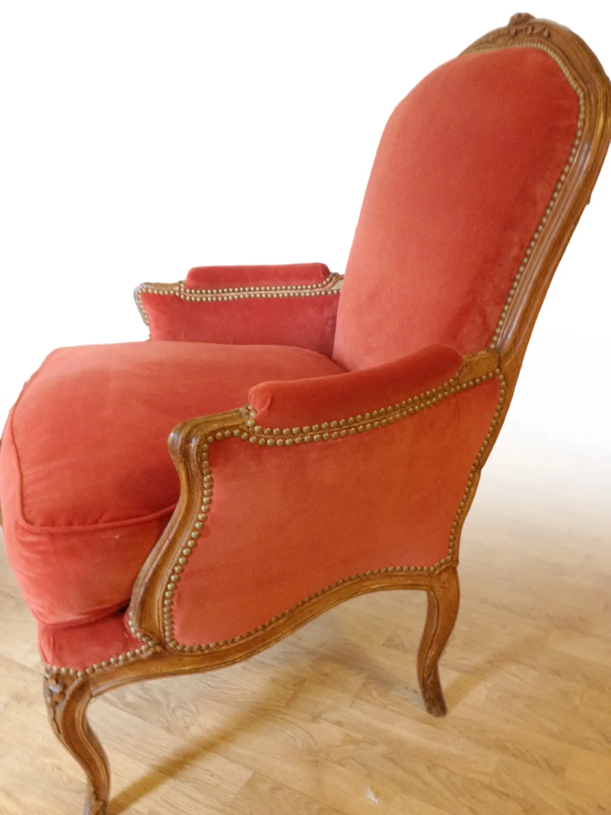 Bergère à coussin Louis XV